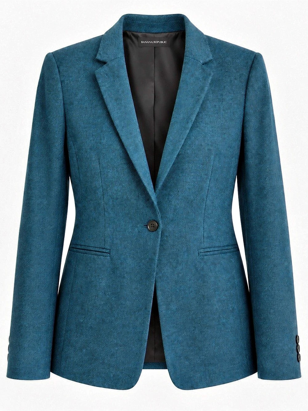 Banana Republic Teal One-Button Blazer